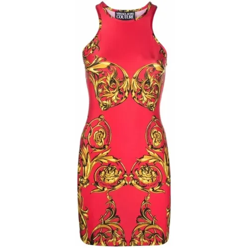 Mini Dress with Print , female, Sizes: XS - Versace Jeans Couture - Modalova