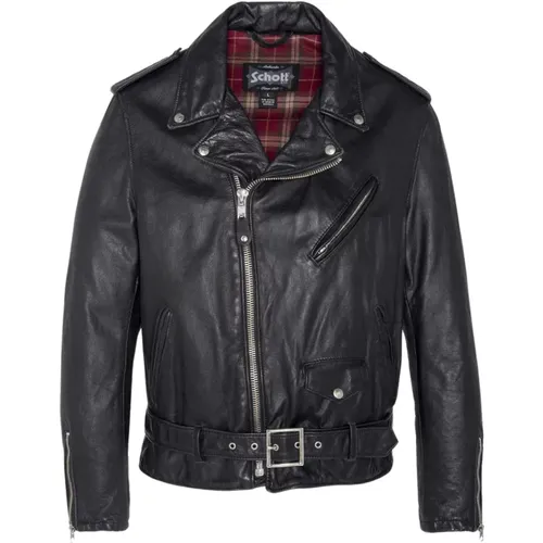 Vintage Perfecto Leather Jacket , male, Sizes: XL, M - Schott NYC - Modalova