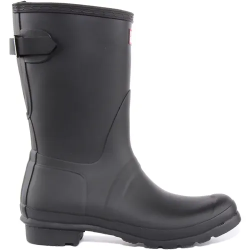 Adjustable Short Glossy Rain Boots , female, Sizes: 7 UK, 9 UK - Hunter - Modalova