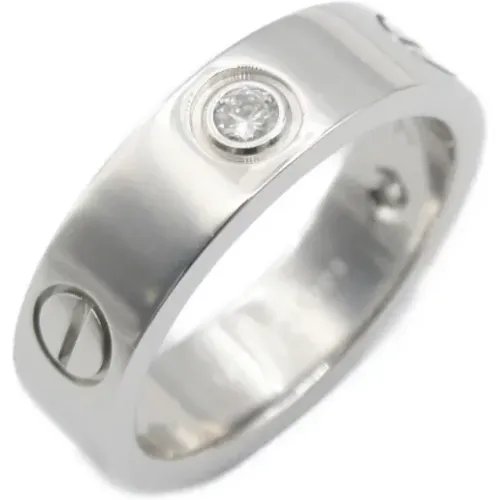 Pre-owned White Gold rings , female, Sizes: ONE SIZE - Cartier Vintage - Modalova