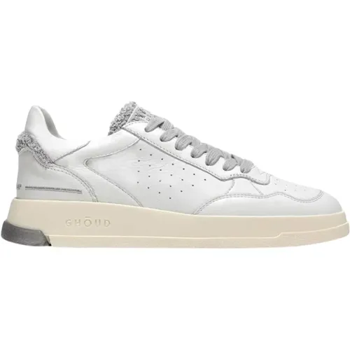 Niedrige Leder/Schwamm Sneakers , Damen, Größe: 39 EU - Ghoud - Modalova