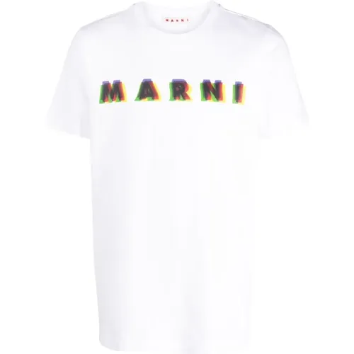 T-shirts and Polos , male, Sizes: L - Marni - Modalova