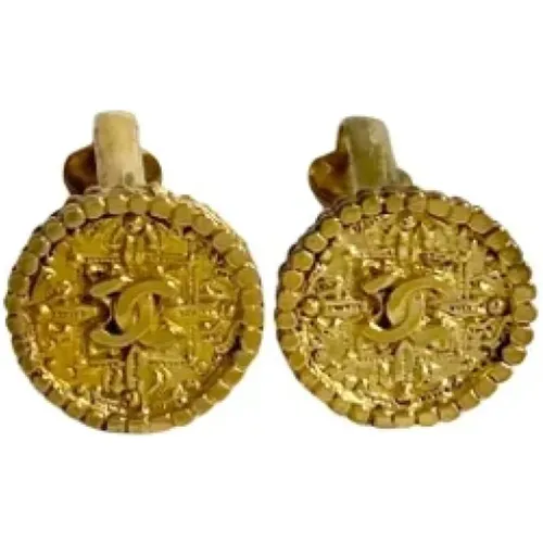 Pre-owned Metal earrings , female, Sizes: ONE SIZE - Chanel Vintage - Modalova