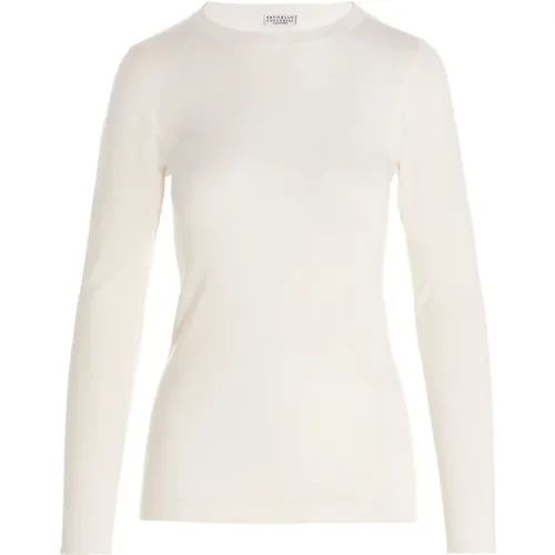 Luxurious Cashmere Crewneck Pullover , female, Sizes: 2XS - BRUNELLO CUCINELLI - Modalova