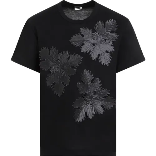 Schwarzes Klassisches T-Shirt , Herren, Größe: L - Comme des Garçons - Modalova