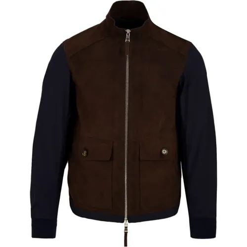 Owen Perfo Mix Lederjacke für Herren , Herren, Größe: M - The Jack Leathers - Modalova