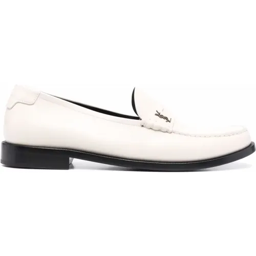 Flat shoes , male, Sizes: 9 1/2 UK - Saint Laurent - Modalova