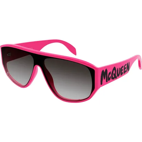 Fuchsia/Grey Sunglasses,/Grey Sunglasses Am0386S - alexander mcqueen - Modalova