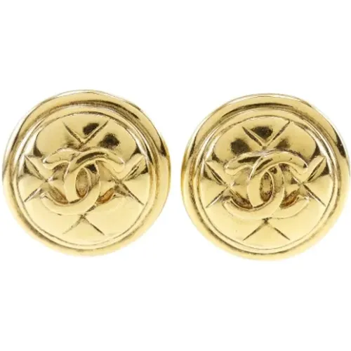 Pre-owned Metal earrings , female, Sizes: ONE SIZE - Chanel Vintage - Modalova