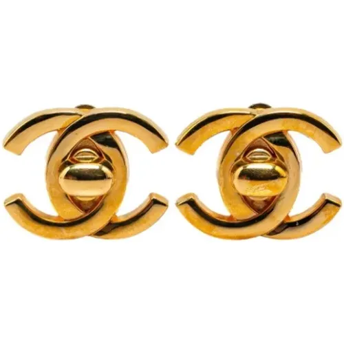 Pre-owned Fabric earrings , female, Sizes: ONE SIZE - Chanel Vintage - Modalova