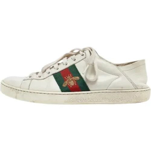 Pre-owned Leder sneakers , Damen, Größe: 37 EU - Gucci Vintage - Modalova