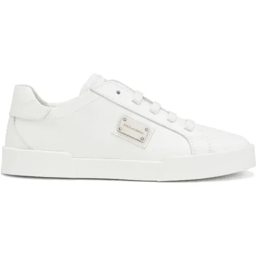 Sneakers,Weiße Sneakers für Mädchen - Dolce & Gabbana - Modalova