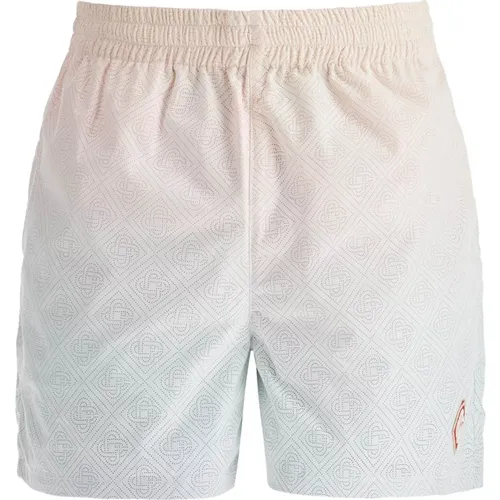 Laser-Cut Monogram Bermuda Shorts , Herren, Größe: L - Casablanca - Modalova