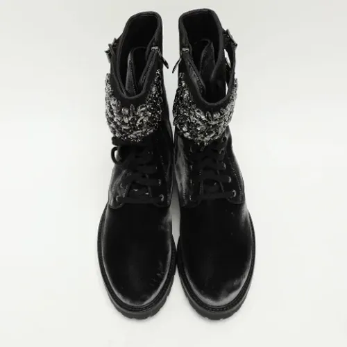 Pre-owned Velvet boots , female, Sizes: 5 UK - René Caovilla Pre-owned - Modalova