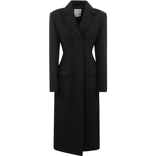 Wool Long Coat Single-Breasted Closure , female, Sizes: S, XS - SPORTMAX - Modalova