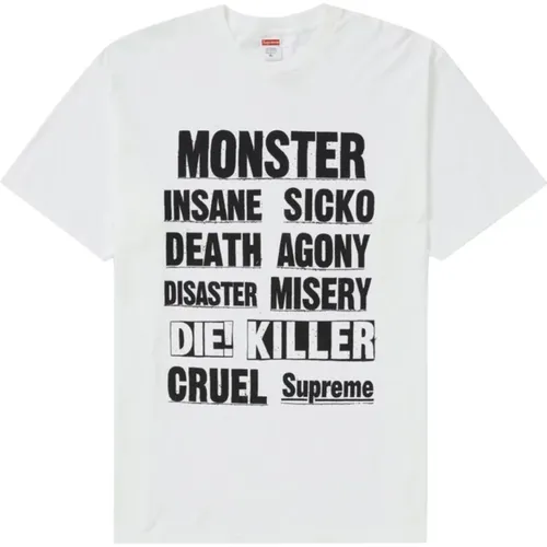 Limitierte Auflage Monster Tee Weiß , Herren, Größe: L - Supreme - Modalova