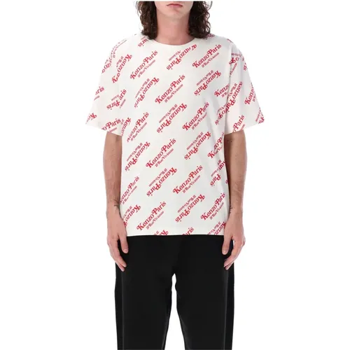 Men's Clothing T-Shirts & Polos White Ss24 , male, Sizes: S - Kenzo - Modalova