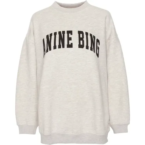 Vintage Oversized Sweatshirt mit Rundhalsausschnitt , Damen, Größe: M - Anine Bing - Modalova