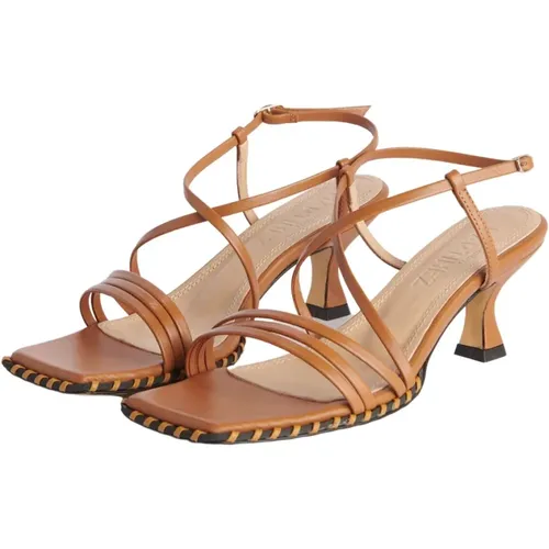 High Heel Sandalen , Damen, Größe: 39 EU - Souliers Martinez - Modalova