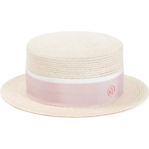 Hemp Auguste Hat , Damen, Größe: M - Maison Michel - Modalova