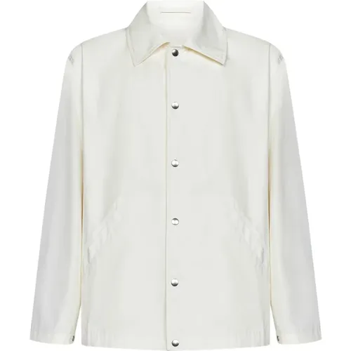 Lightweight Cotton Poplin Jacket for Men , male, Sizes: L, M - Jil Sander - Modalova