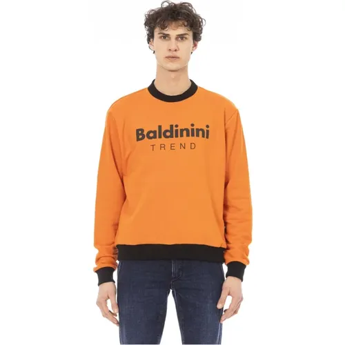 Long Sleeve Logo Sweatshirt - Trendy Clothing , male, Sizes: L, S, M, 2XL - Baldinini - Modalova