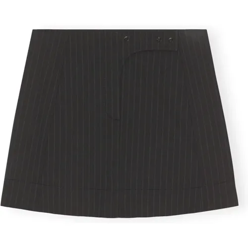 Elegant Pinstripe Mini Skirt Ganni - Ganni - Modalova