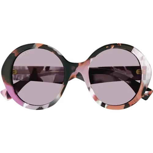 Pink Purple Sunglasses for Women , female, Sizes: 54 MM - Gucci - Modalova