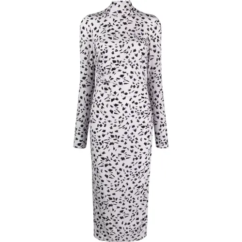 Schwarz-Weiß Eldorado Midi Kleid , Damen, Größe: S - PATRIZIA PEPE - Modalova