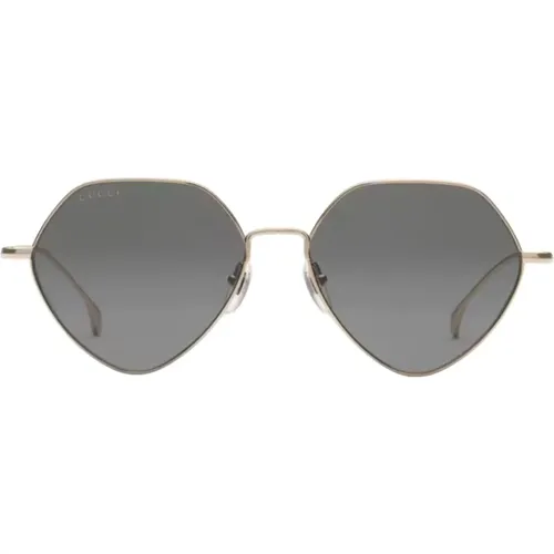 Sunglasses with Geometric Frame Gg1182S-001 , unisex, Sizes: 55 MM - Gucci - Modalova