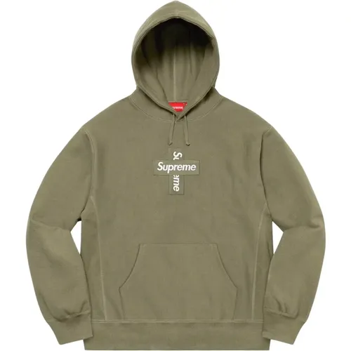 Exklusiver Cross Box Logo Hoodie , Herren, Größe: XL - Supreme - Modalova