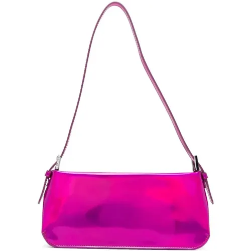 Casual Fuchsia Leather Shoulder Bag , female, Sizes: ONE SIZE - By FAR - Modalova