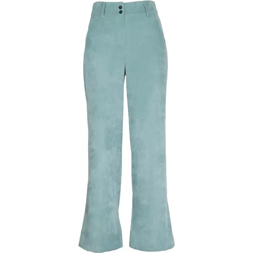 Corduroy Palazzo Trousers with American Pockets - Vicario Cinque - Modalova