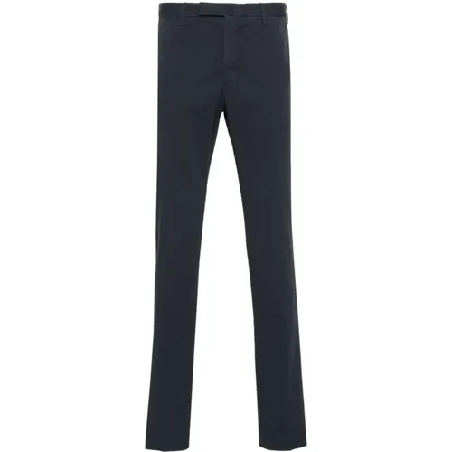 Slim-Fit Stretch Cotton Trousers in Dark , male, Sizes: 2XL - Incotex - Modalova