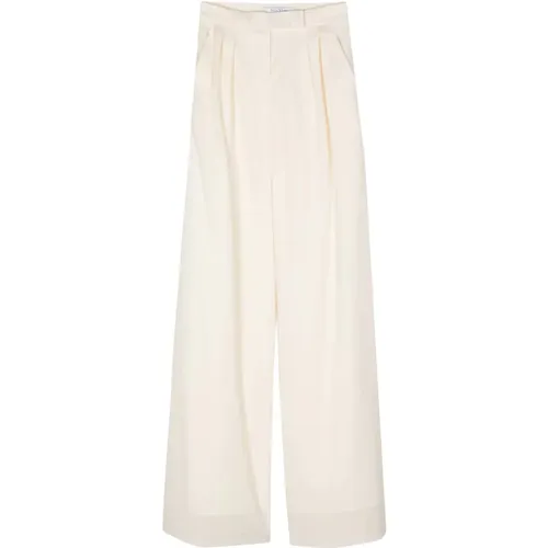 Luxurious Straight-Leg Trousers in , female, Sizes: 3XS - Max Mara - Modalova