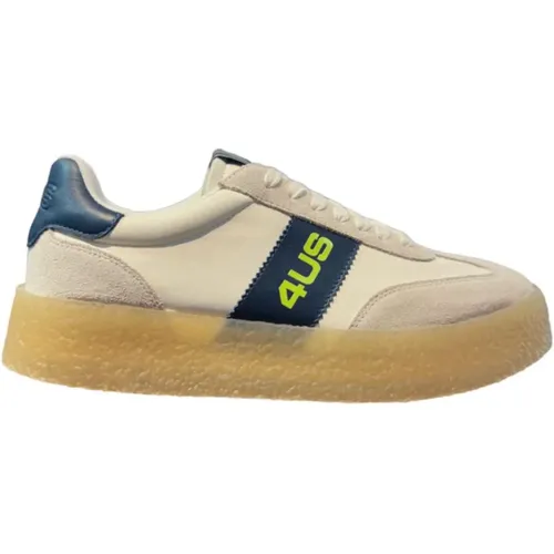 Navy Leather Suede Sneaker Men , male, Sizes: 5 UK, 8 UK, 9 UK, 10 UK, 6 UK, 7 UK - Paciotti - Modalova