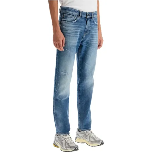 Distressed Regular Fit Re.Maine Jeans , Herren, Größe: W32 - Boss - Modalova