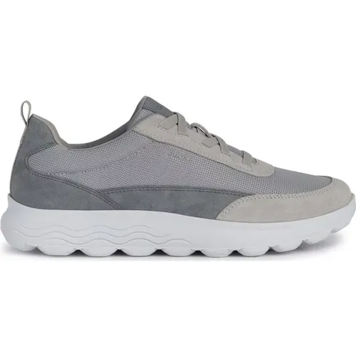 Light Grey Sneakers for Men , male, Sizes: 8 UK, 7 UK, 12 UK, 9 UK, 10 UK, 11 UK - Geox - Modalova
