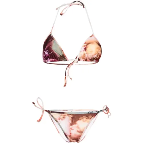 Colorful Triangle Bikini Kiss , female, Sizes: L - Vivienne Westwood - Modalova