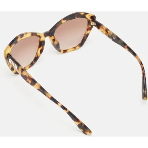 Pre-owned Acetate sunglasses , female, Sizes: ONE SIZE - Miu Miu Pre-owned - Modalova