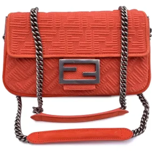 Pre-owned Canvas crossbody-bags , female, Sizes: ONE SIZE - Fendi Vintage - Modalova