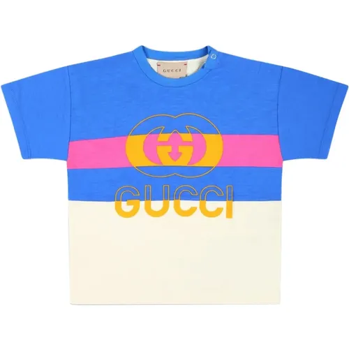 Coole Kinder Logo T-Shirt Gucci - Gucci - Modalova