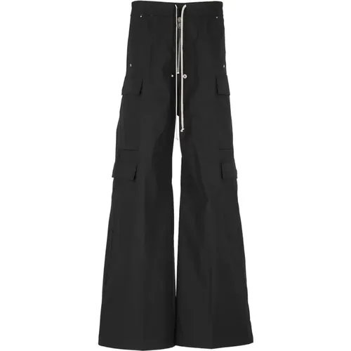 Cotton Pants with Elastic Waist , male, Sizes: L - Rick Owens - Modalova