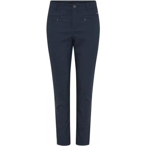 Zip Trousers Lina 7/8 Style , female, Sizes: 2XL, L, XL, S, 3XL, M - C.Ro - Modalova