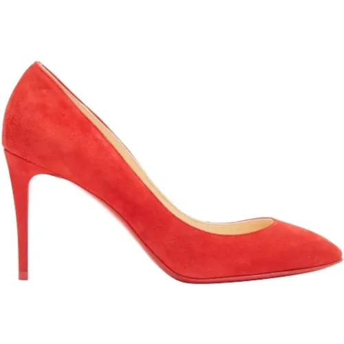 Pre-owned Suede heels , female, Sizes: 3 UK - Christian Louboutin Pre-owned - Modalova