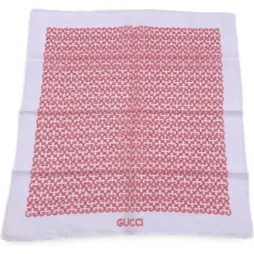 Pre-owned Cotton scarves , female, Sizes: ONE SIZE - Gucci Vintage - Modalova