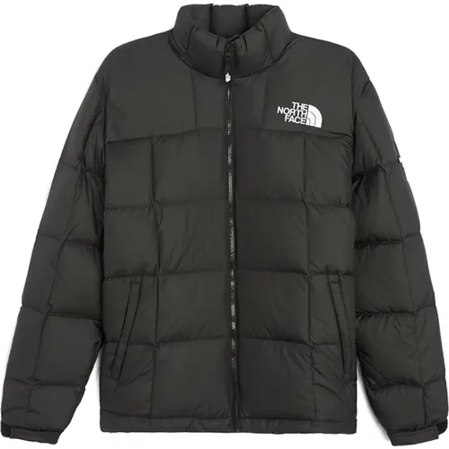 Schwarze Herren Daunenjacke Logo-Druck , Herren, Größe: 2XL - The North Face - Modalova