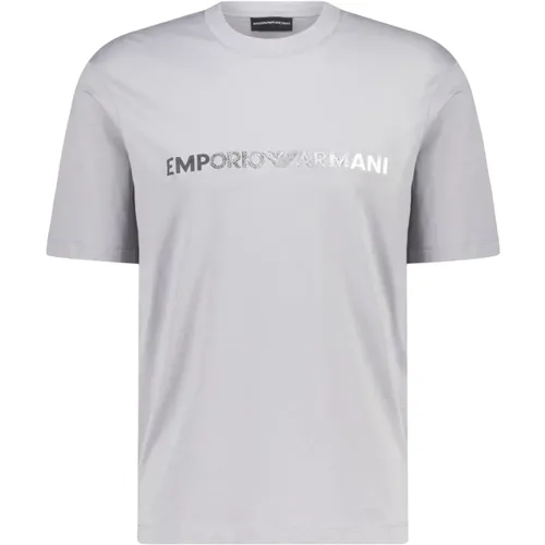 T-Shirt mit Logo , Herren, Größe: 2XL - Emporio Armani - Modalova