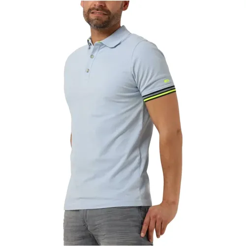 Herren Polo & T-Shirts,Lila Polo Shirt Trendy Stil - Genti - Modalova