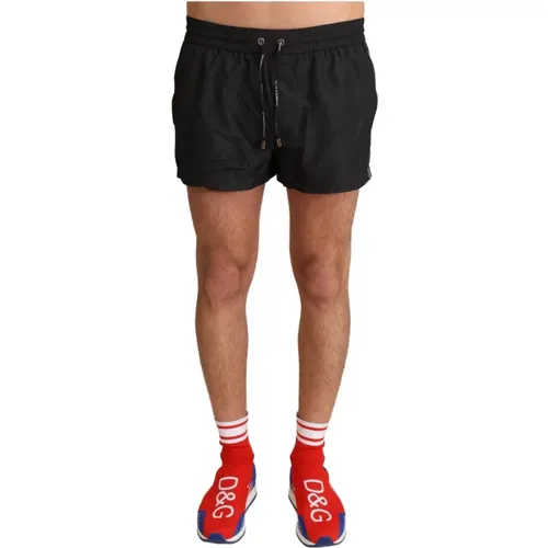 Schwarze King Beachwear Badehose - Dolce & Gabbana - Modalova